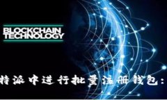如何在比特派中进行批量